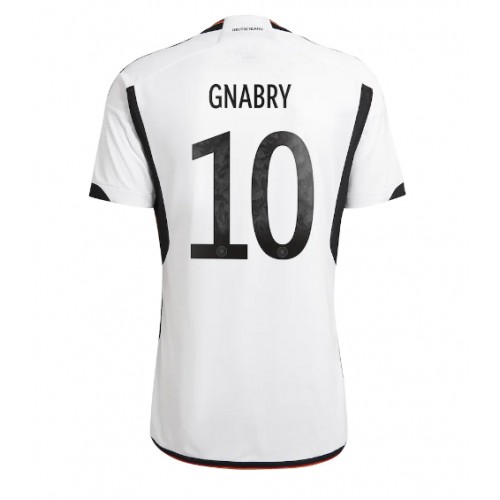 Germany Serge Gnabry #10 Replica Home Stadium Shirt World Cup 2022 Short Sleeve